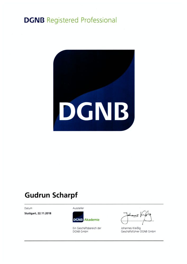 Urkunde DGNB